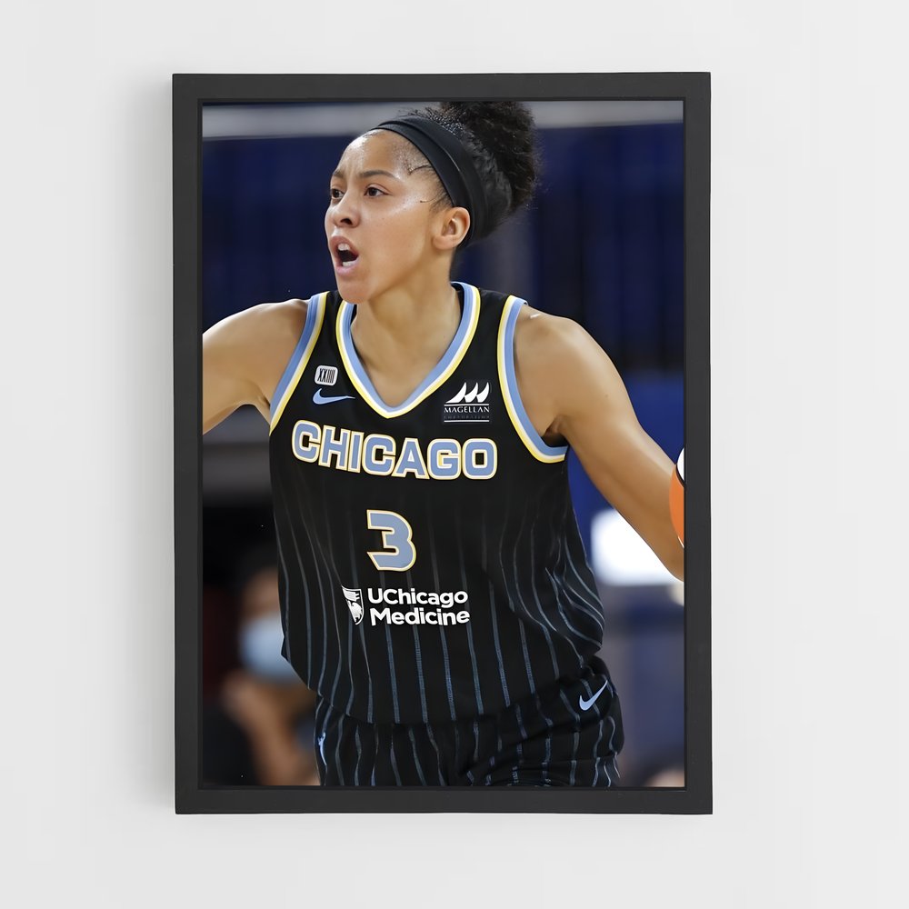 Poster Candace parker incroyable – affiche Basketball (vue 2)
